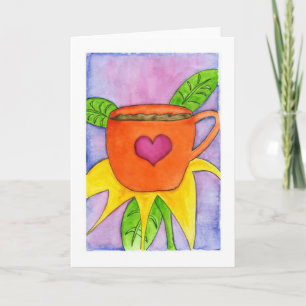 Coffee Flower Card