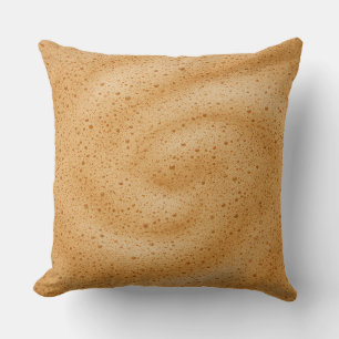 Coffee foam texture cushion