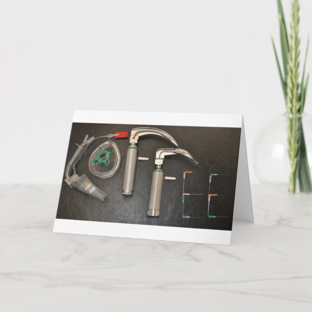 COFFEE FOR ANAESTHETISTS CARD (Front)