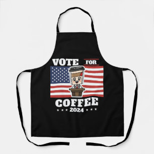 Coffee for president, vote for coffee apron