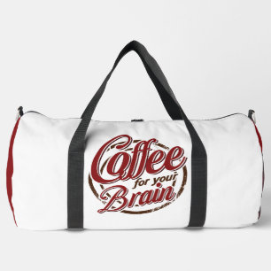 Coffee For Your Brain Graphic Duffle Bag