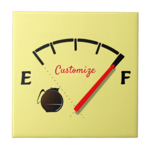 Coffee Fuel Gauge Full Thunder_Cove Ceramic Tile