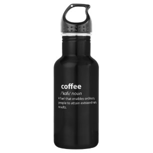 Coffee Funny Dictionary Definition 532 Ml Water Bottle