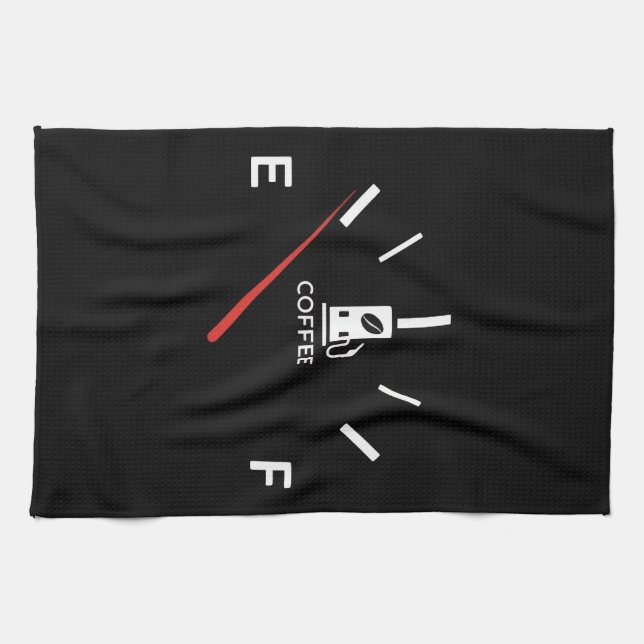 Coffee Gauge Kitchen Towel – Fun Towel (Horizontal)