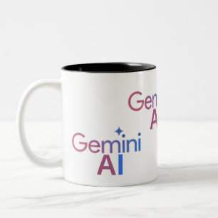 coffee gemini AI  Two-Tone Coffee Mug