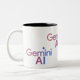 coffee gemini AI  Two-Tone Coffee Mug