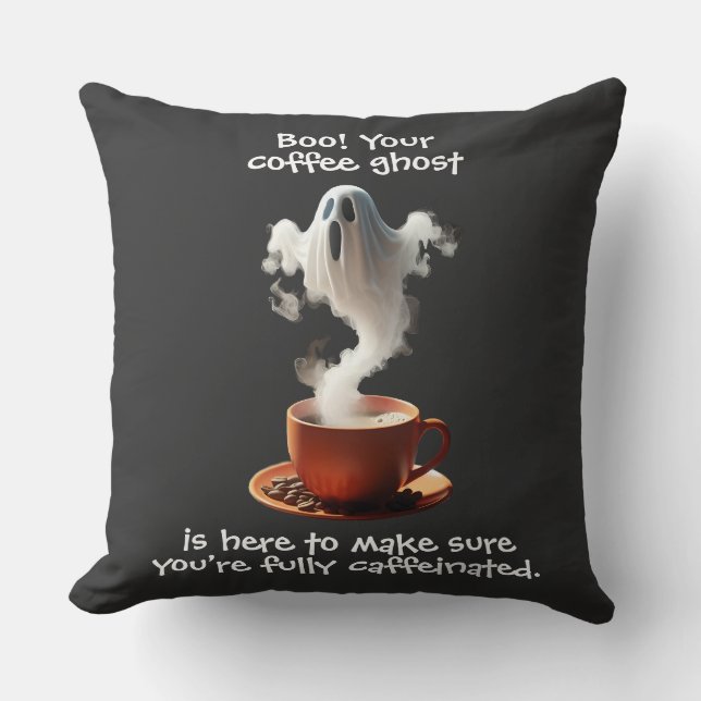 Coffee Ghost Cushion (Front)
