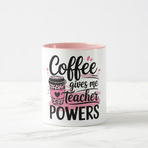 Coffee gives teacher superpower mug
