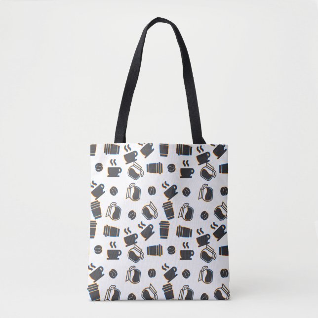 Coffee Glitch Tote Bag (Front)