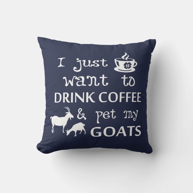 Coffee & Goats Cushion (Front)
