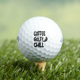 Coffee Golf Chill, Personalised Callaway Supersoft Golf Balls
