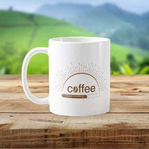 Coffee Good Morning Brown Minimal Mug