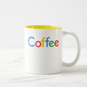 Coffee Googled Two-Tone Coffee Mug