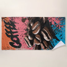 Coffee Graffiti Pop Art Beans