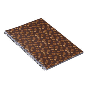 Coffee Grains Beans Dark Roast Brown Caffeine Notebook
