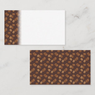 Coffee Grains Beans Dark Roast Brown Caffeine Place Card
