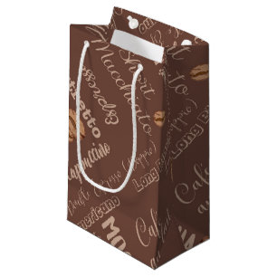Coffee Grains Cappuccino Lover Flat White Mocha Small Gift Bag