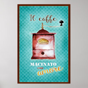 Coffee grinder poster