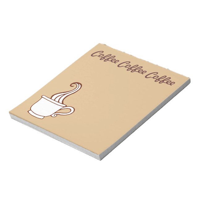 Coffee Grocery List Shopping Kitchen Notepad Gift (Rotated)