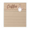 Coffee Grocery Shopping List Kitchen Notepad Gift