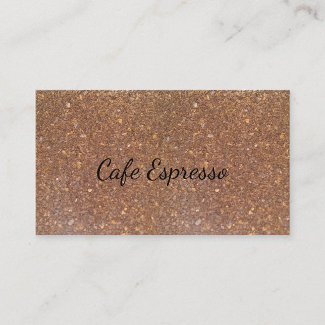 Coffee Grounds Business Cards (Front)