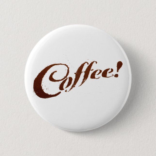 Coffee Grounds Coffee - Button (Front)