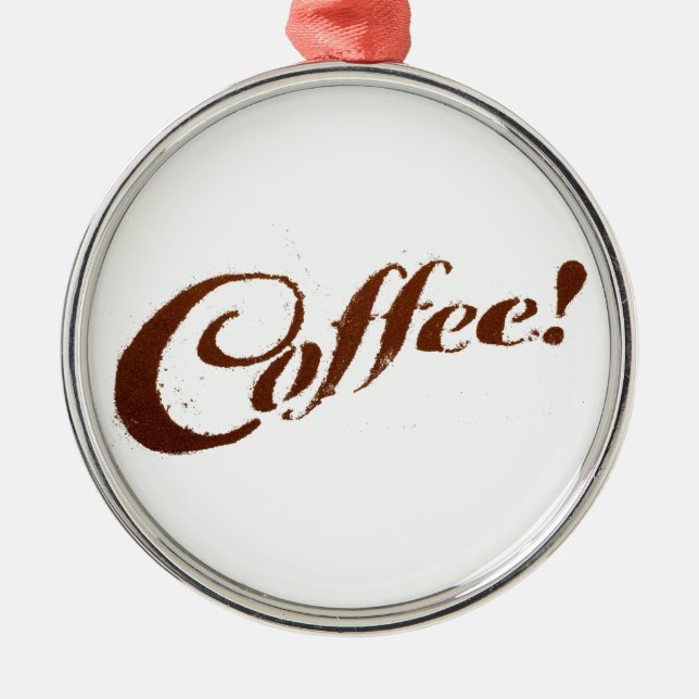 Coffee Grounds Coffee - Circle Ornament (Front)