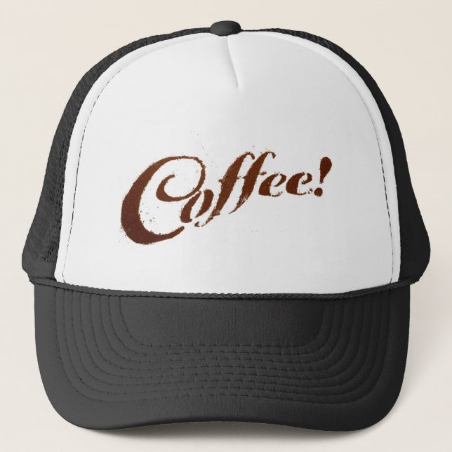 Coffee Grounds Coffee - Hat/Cap Trucker Hat (Front)