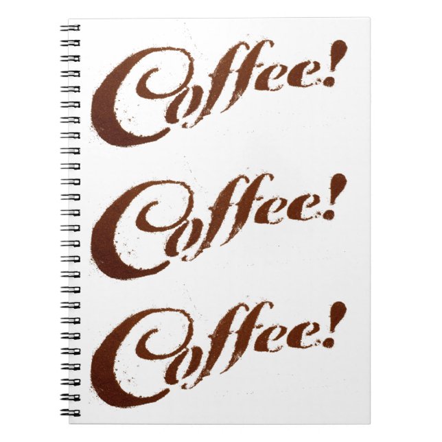Coffee Grounds Coffee - Notebook (Front)