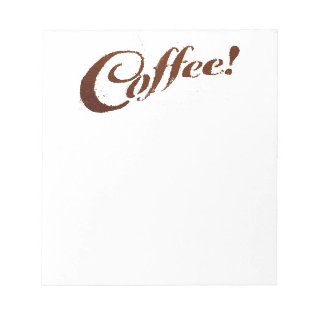 Coffee Grounds Coffee - Notepad (Front)