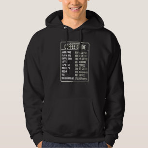 Coffee Guide I Drink A Lot Of Coffee Barista Cappu Hoodie