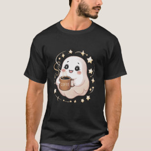 Coffee Halloween Spooky Caffeine Coffeeholic Trick T-Shirt