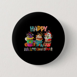 Coffee Halloween Thanksgiving Christmas Happy Hall 6 Cm Round Badge