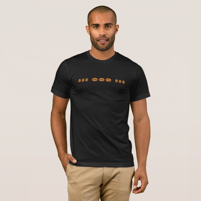 Coffee Ham Radio Morse Code Lover Design T-Shirt (Front Full)