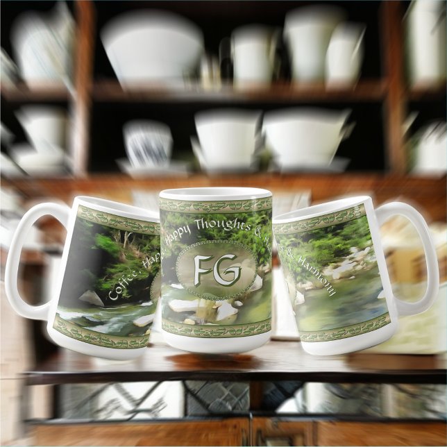 Coffee, Happy Thoughts & Harmony 0365 Coffee Mug (Creator Uploaded)