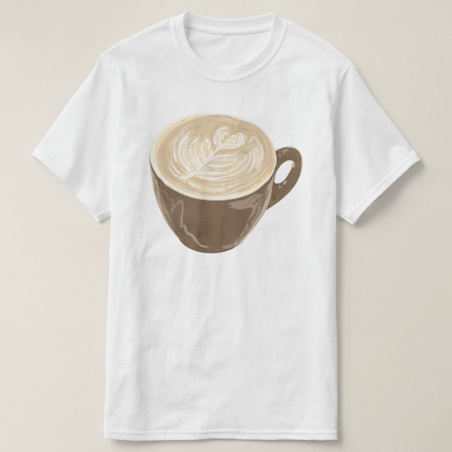 coffee heart art T-Shirt (Design Front)