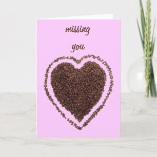 coffee heart card