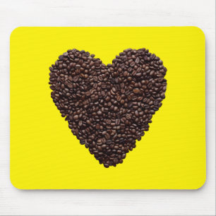 Coffee Heart Mouse Pad