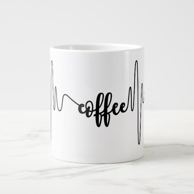 Coffee heartbeat mug (Front)