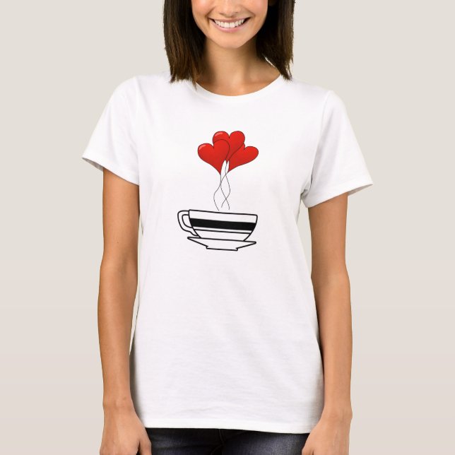 Coffee Hearts T-Shirt (Front)