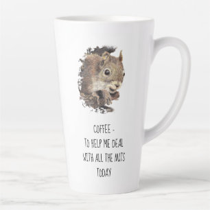 Coffee helps Me Deal with all the Nuts Squirrel  M Latte Mug