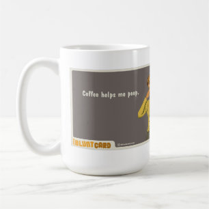 coffee helps me poop mug