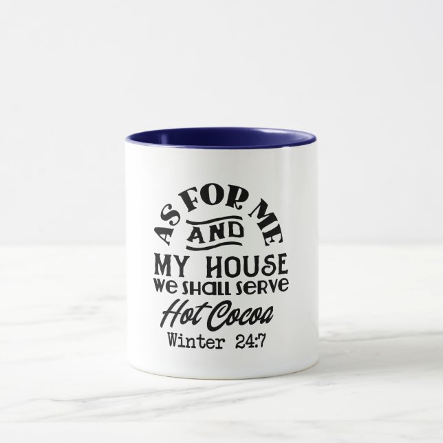 coffee hot cocoa and chaos funny mug design (Center)