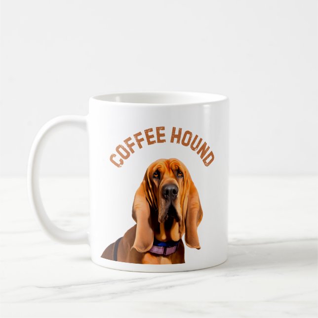 Coffee Hound Dog Mug (Left)
