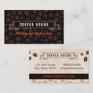 Coffee House Beans Business Card