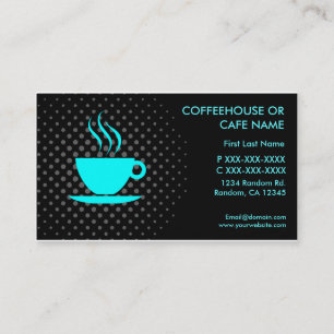 Coffee house cafe custom business card