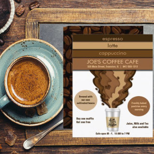 coffee house flyer invitation