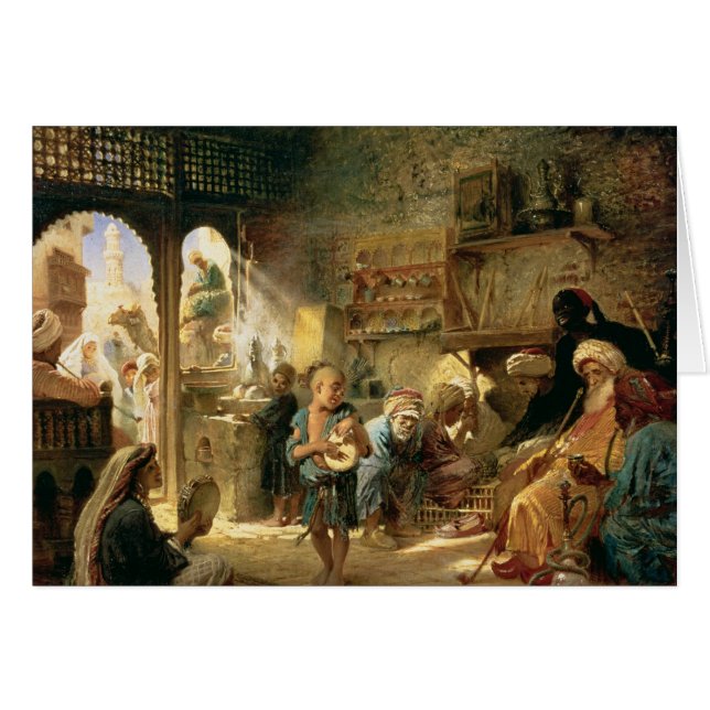 Coffee House in Cairo, 1870s (Front Horizontal)