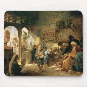 Coffee House in Cairo, 1870s Mouse Pad