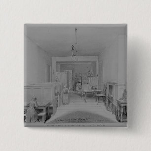 Coffee House in Cleveland Street 15 Cm Square Badge